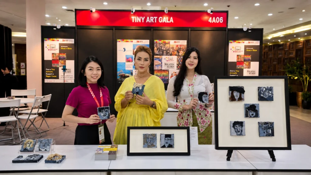 Tiny Art Gala 2026 miniature art roadshow at MIFF in Kuala Lumpur, founded by Serah Siew.