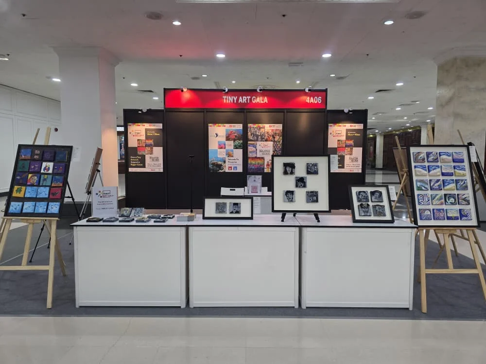 Tiny Art Gala 2026 miniature art roadshow at MIFF in Kuala Lumpur, founded by Serah Siew.