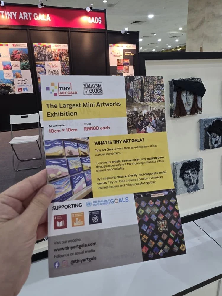 Tiny Art Gala 2026 miniature art roadshow at MIFF in Kuala Lumpur, founded by Serah Siew.