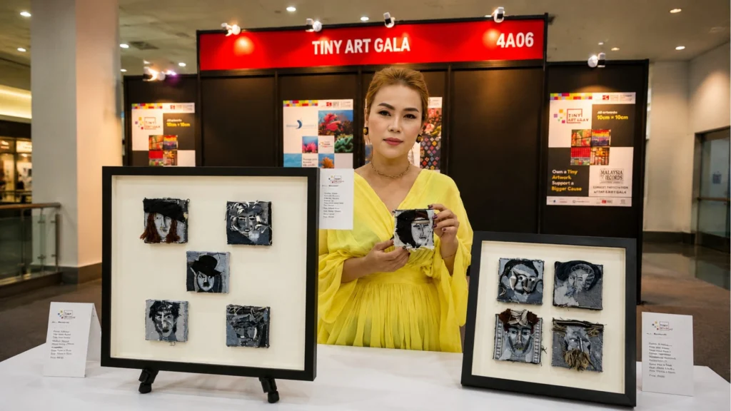Tiny Art Gala 2026 miniature art roadshow at MIFF in Kuala Lumpur, founded by Serah Siew.