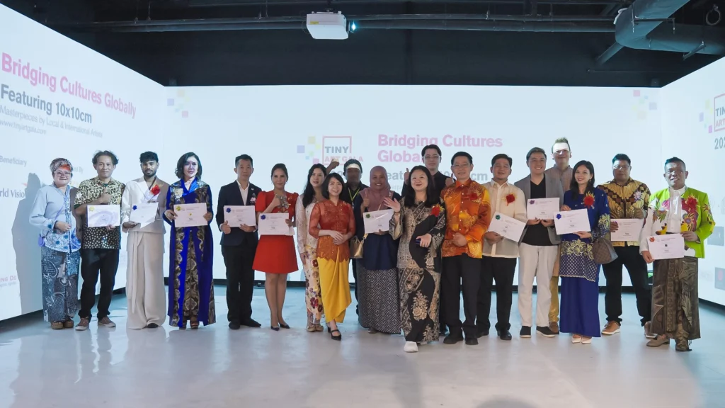 Tiny Art Gala miniature art exhibition image founded by Serah Siew.