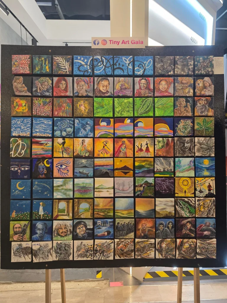 Tiny Art Gala miniature art exhibition image founded by Serah Siew.