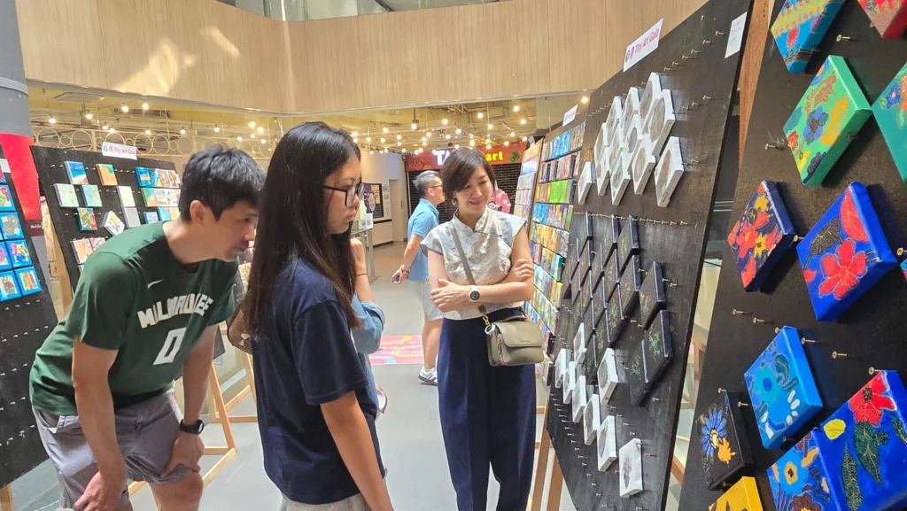 Tiny Art Gala miniature art exhibition image founded by Serah Siew.