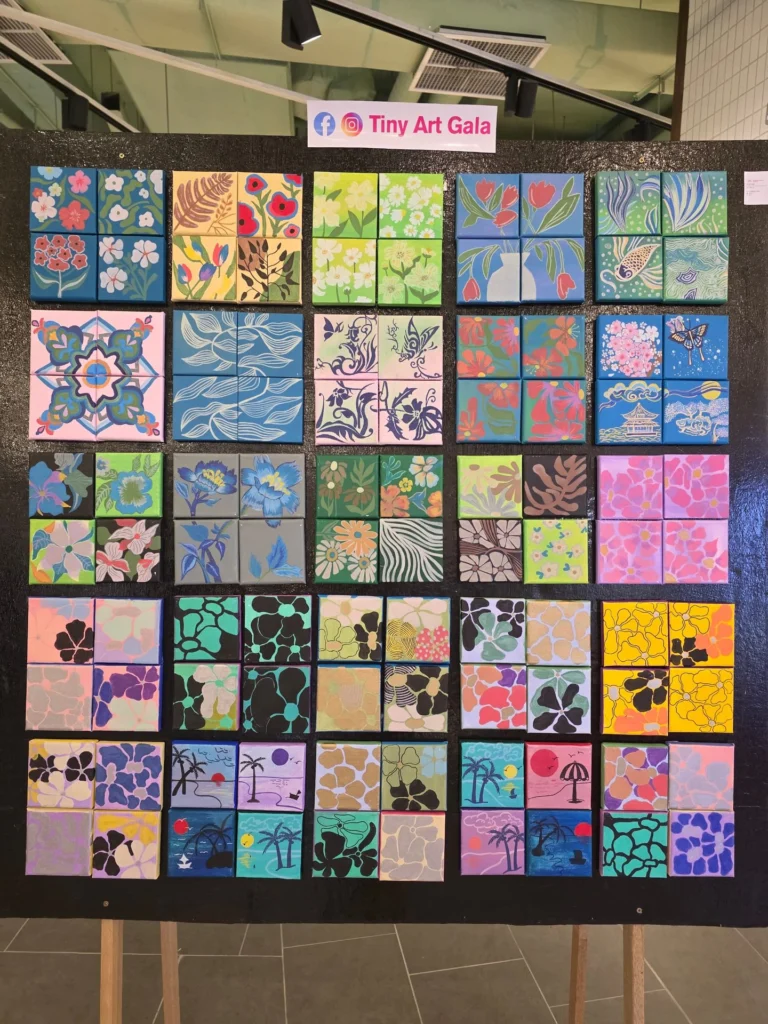 Tiny Art Gala miniature art exhibition image founded by Serah Siew.