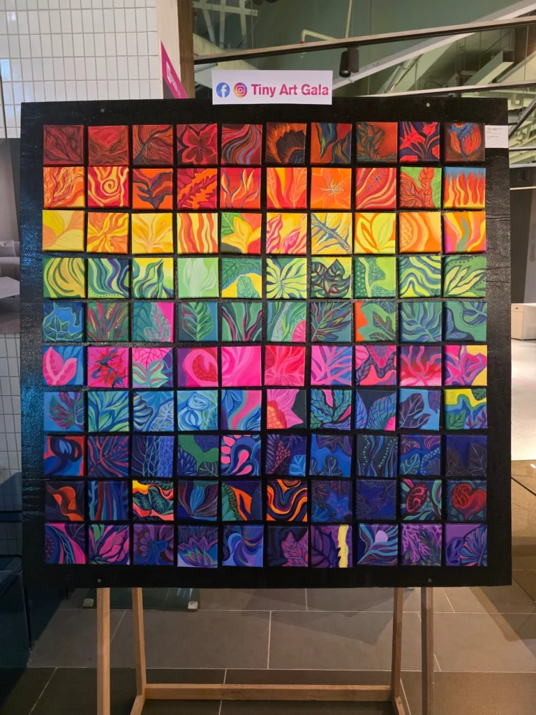Tiny Art Gala miniature art exhibition image founded by Serah Siew.