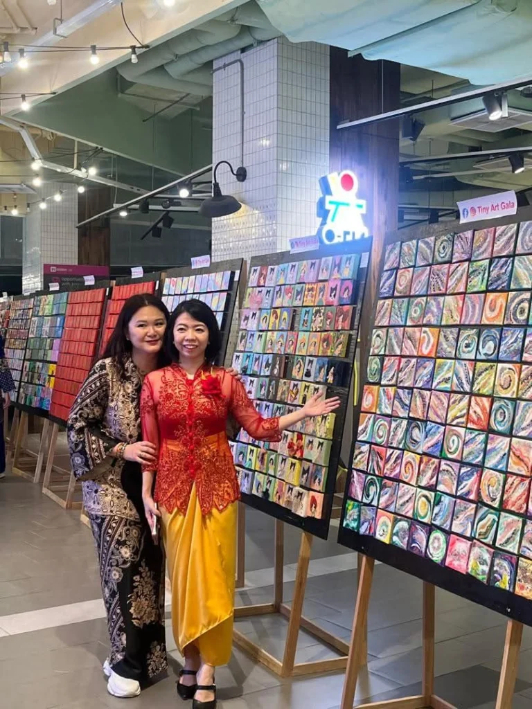 Tiny Art Gala miniature art exhibition image founded by Serah Siew.