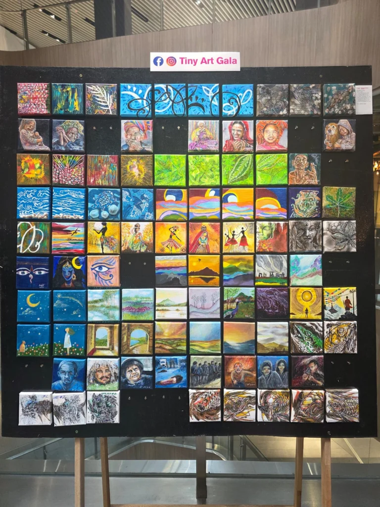 Tiny Art Gala miniature art exhibition image founded by Serah Siew.