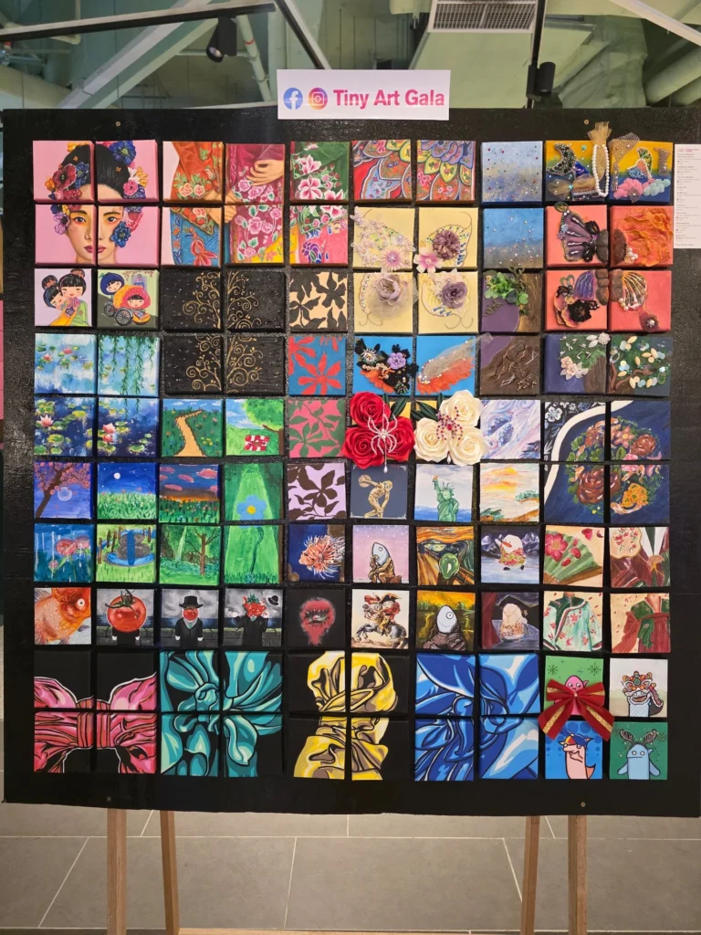 Tiny Art Gala miniature art exhibition image founded by Serah Siew.