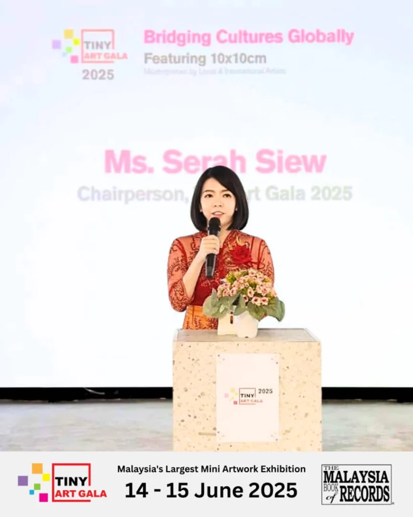 Tiny Art Gala miniature art exhibition image founded by Serah Siew.