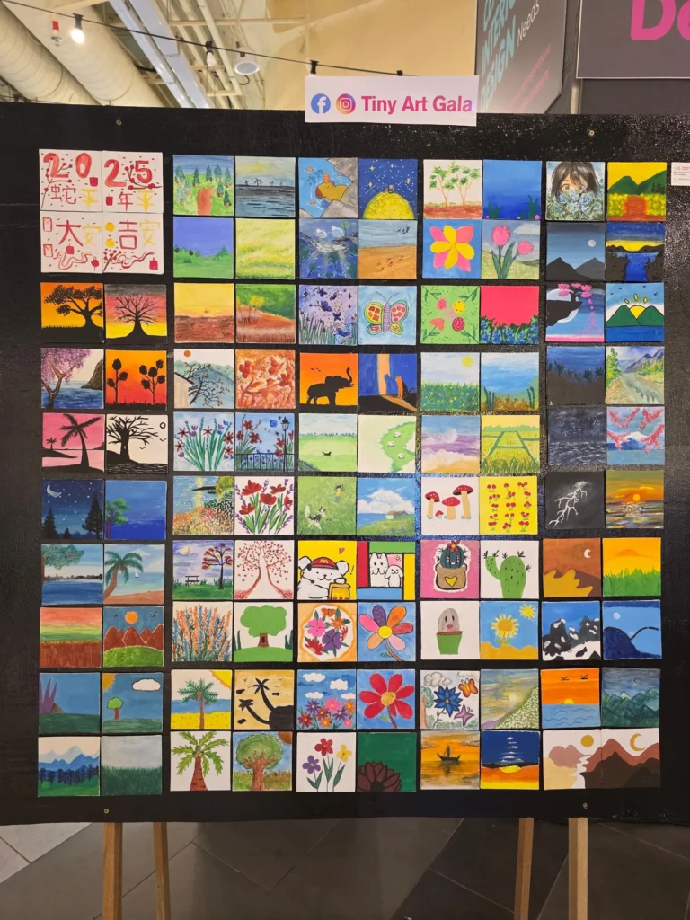 Tiny Art Gala miniature art exhibition image founded by Serah Siew.