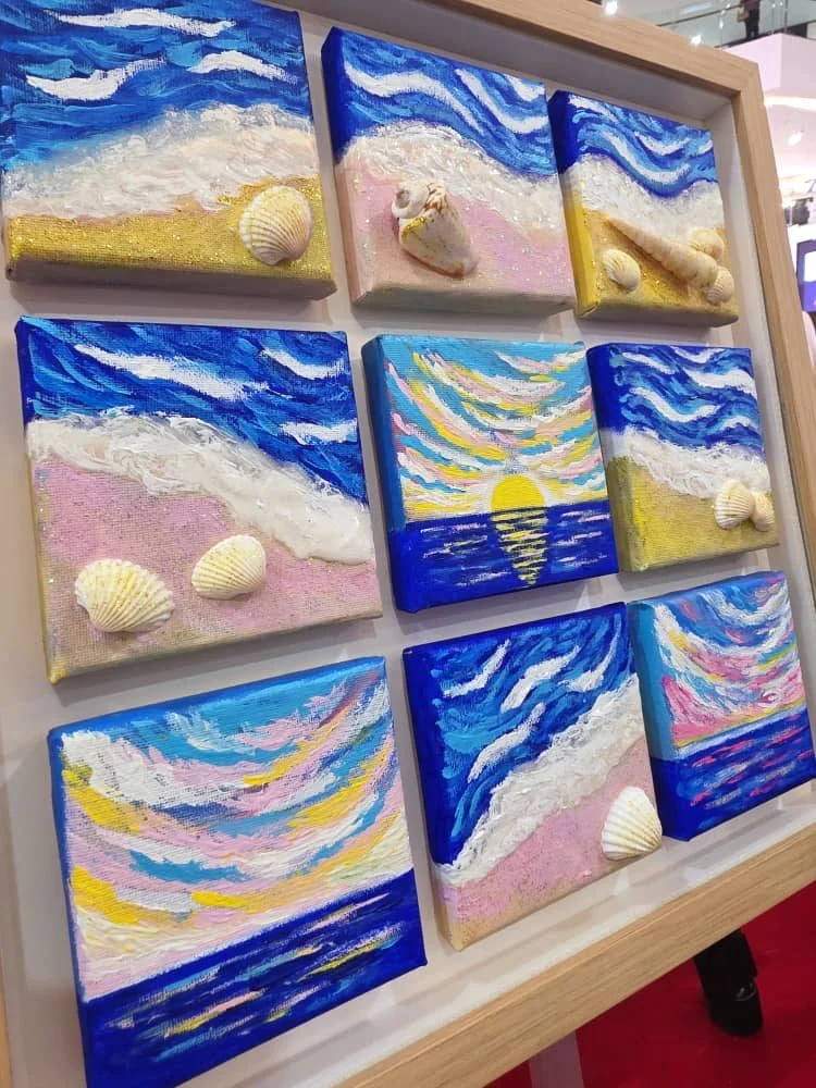 Tiny Art Gala miniature art exhibition image founded by Serah Siew.