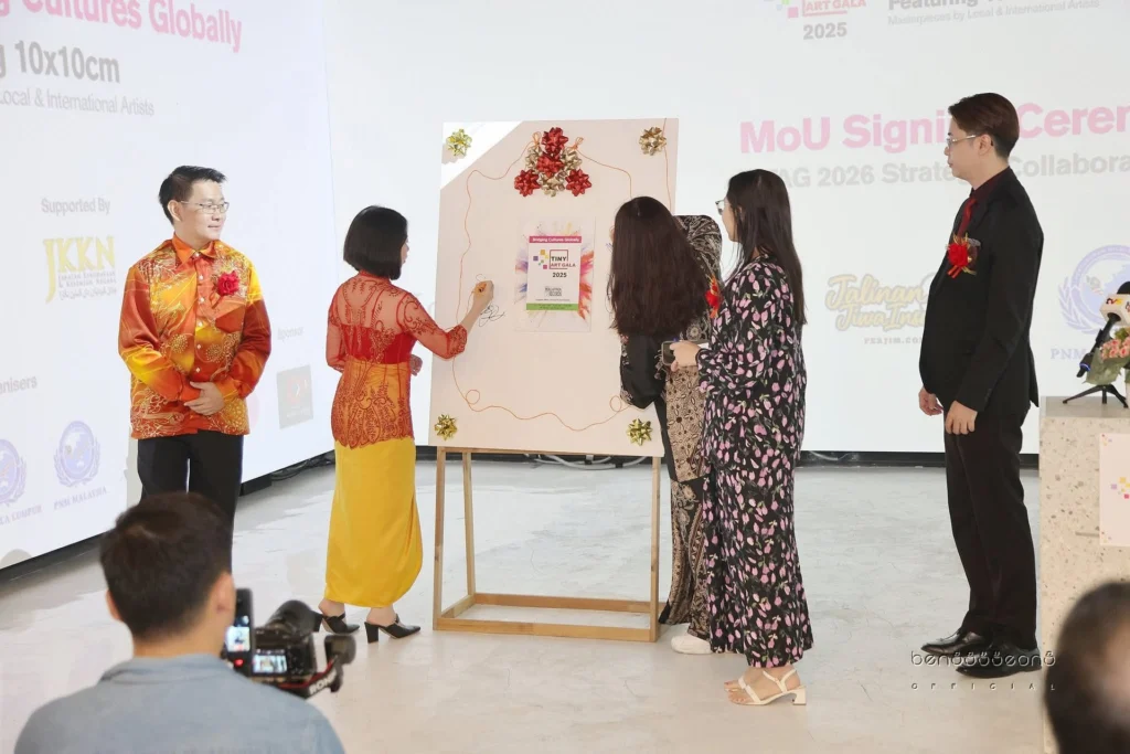 Tiny Art Gala miniature art exhibition image founded by Serah Siew.