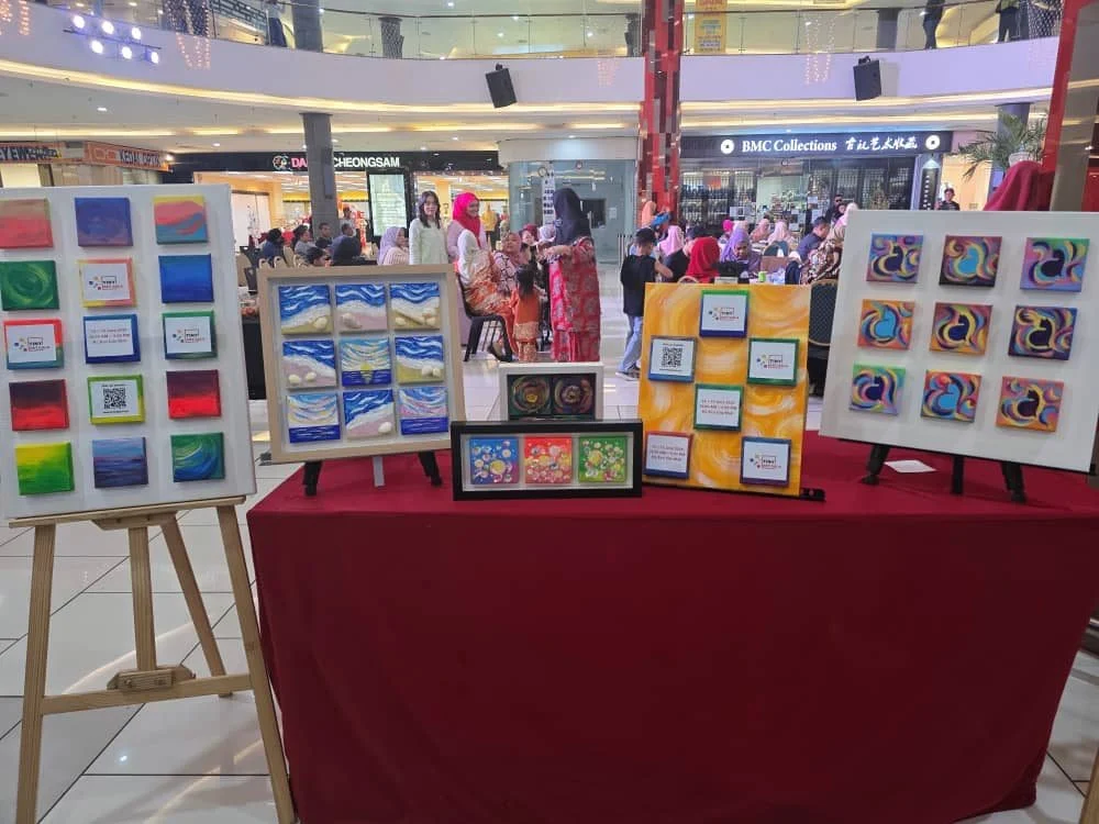 Tiny Art Gala miniature art exhibition image founded by Serah Siew.