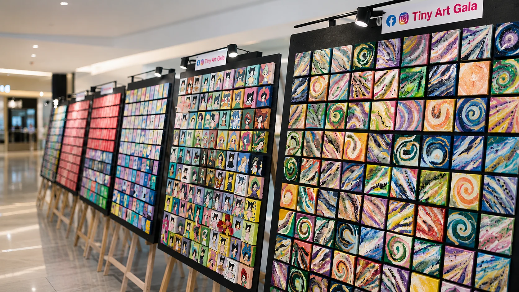 Tiny Art Gala international miniature art exhibition founded by Serah Siew.