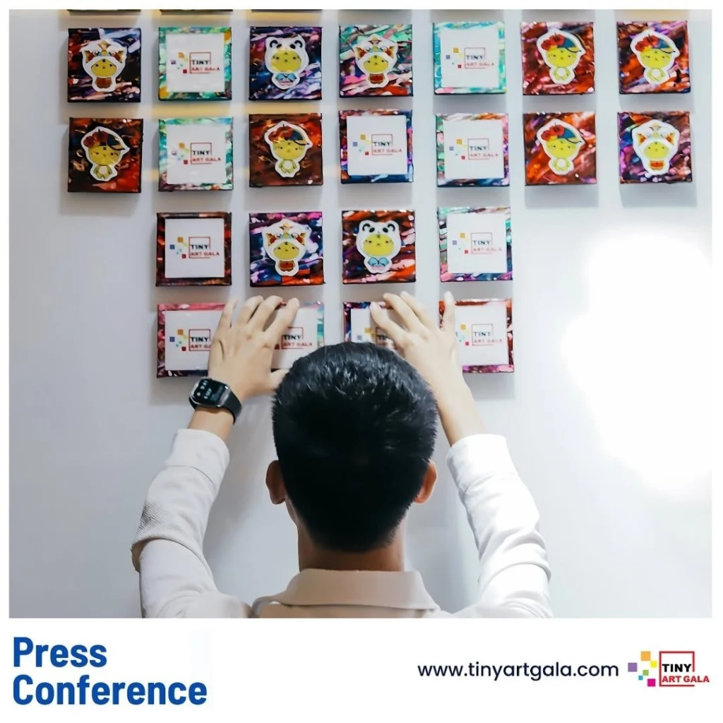 Tiny Art Gala miniature art exhibition image founded by Serah Siew.